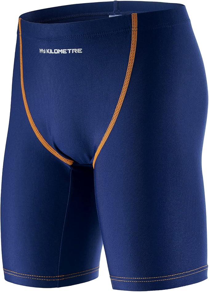 my kilometre 男孩游泳泳裤 hygge 青少年竞赛游泳队套装 儿童泳衣